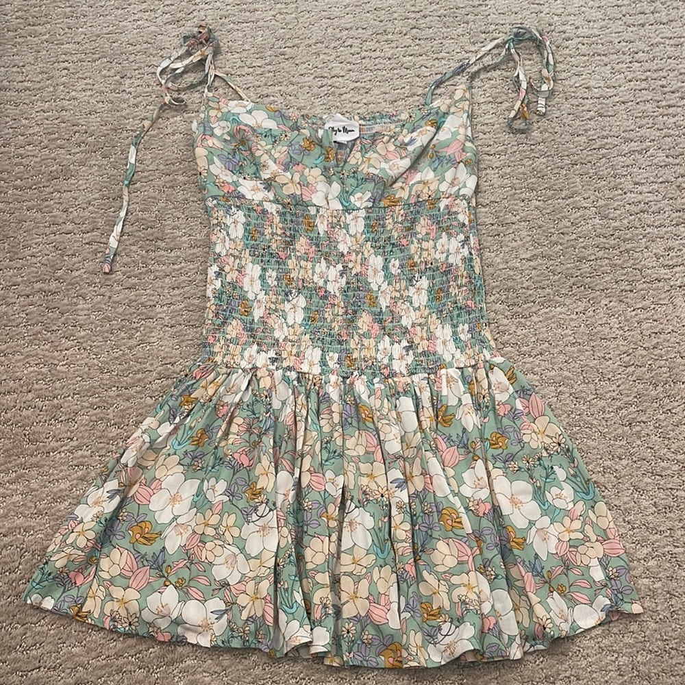 Sky to moon floral dress